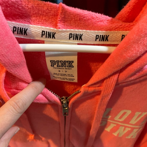 Pink brand zip up - Picture 2 of 2